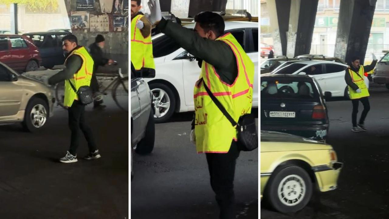 Suriyede Gönüllü Trafik Görevlileri Hizmet Veriyor