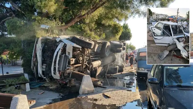 Freni Patlayan Kamyon Trafik Işığında Otomobilleri Biçti: Korku Dolu Anlar