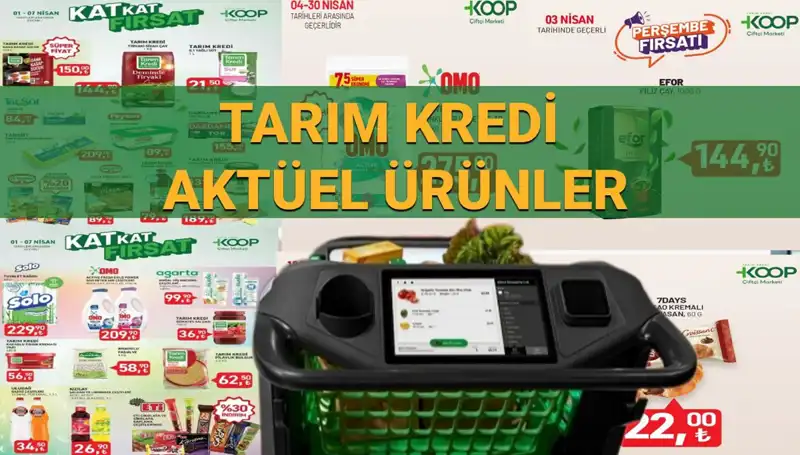 Tarım Kredi Marketleri'nde 4-7 Nisan İndirimli Ürünler! Temizlik ve Kahvaltılık Ürünler Kaçırılmayacak Fiyatta