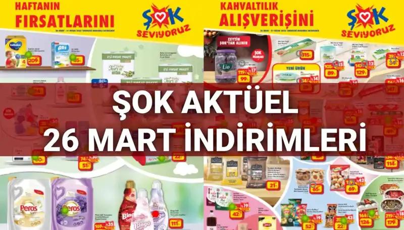 ŞOK Aktüel Kataloğu 26 Mart'ta Yüzleri Güldüren İndirimlerle Dolu!