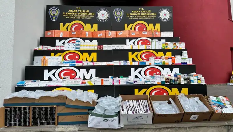 Adana'da Yasa Dışı İlaç Operasyonu: Milyonluk Şebeke Çökertildi