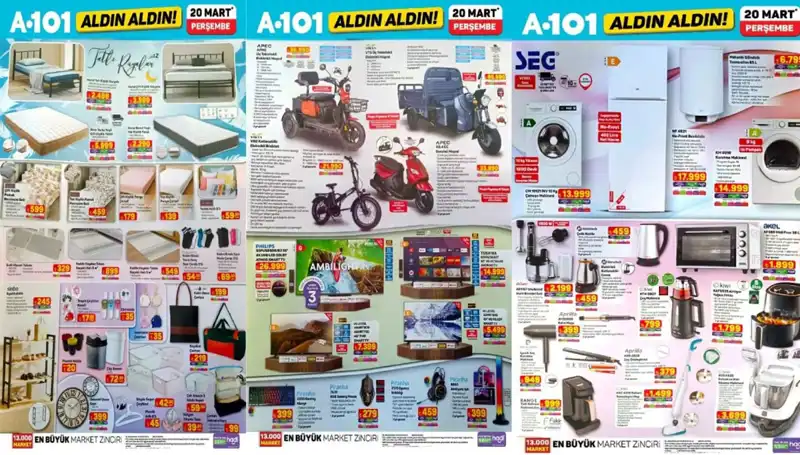 A101'de 20 Mart'ta Kaçırılmayacak Aktüel Ürünler: Halı, Yatak ve Ayakkabılıklar