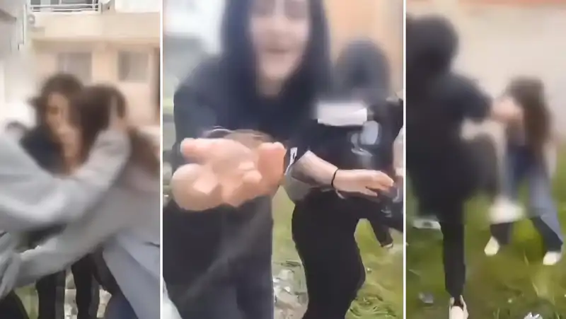 İstanbul'da Akran Zorbalığı: Genç Kız Saçını Koparıp Kameraya Gülüyor