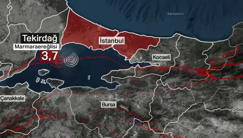 Marmara Denizi'nde 3,7 Büyüklüğünde Deprem! Sarsıntının Sonrası Ne Olacak?