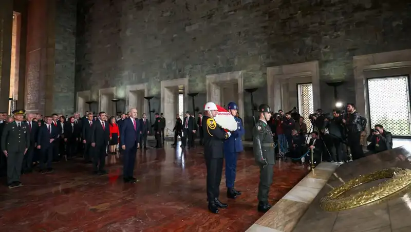 Devlet Erkânı Anıtkabir'de: Ulusumuzun Gözbebeği Ziyaret Edildi